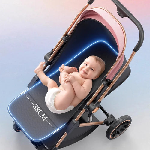 2025 Selene Maison™ High-View Stroller
A refined, lightweight stroller crafted for modern parents. Designed to sit or lie flat, it offers seamless comfort from newborn to toddler. With its two-way push/pull system, premium materials, and effortless foldab
