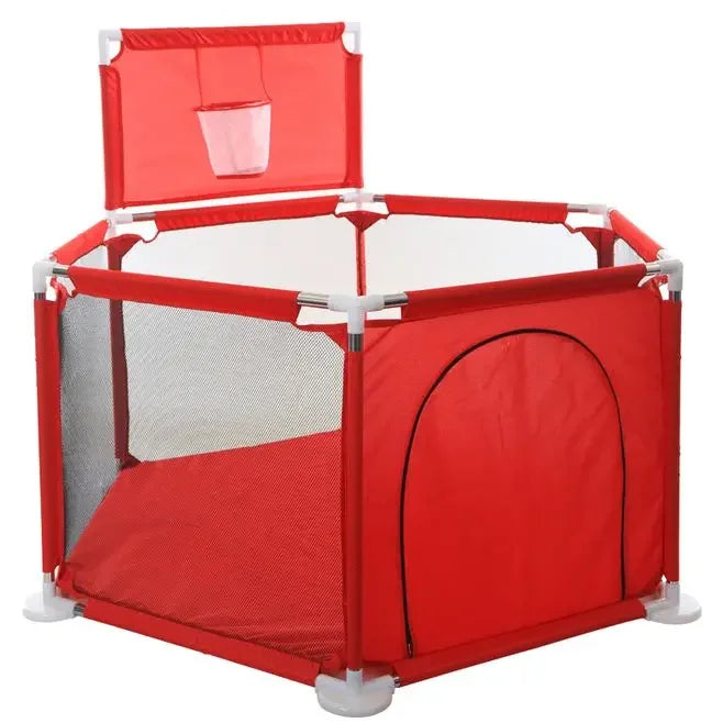 Hexagon Baby Playpen
A beautifully designed hexagon playpen crafted for safe, joyful play. Featuring a built-in basketball hoop for fun activities, this premium play space keeps your little one secure while encouraging movement and early development.