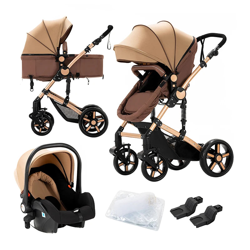 Selene Maison 3-in-1 Pram System — Ultra-Light, Newborn Elegance