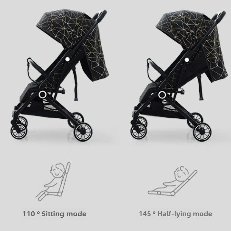 Selene Maison™ High-View Twin Stroller – Detachable, Foldable & Lightweight