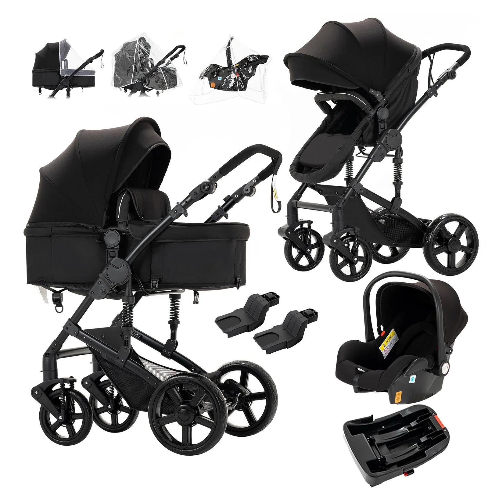 Selene Maison 3-in-1 Pram System — Ultra-Light, Newborn Elegance