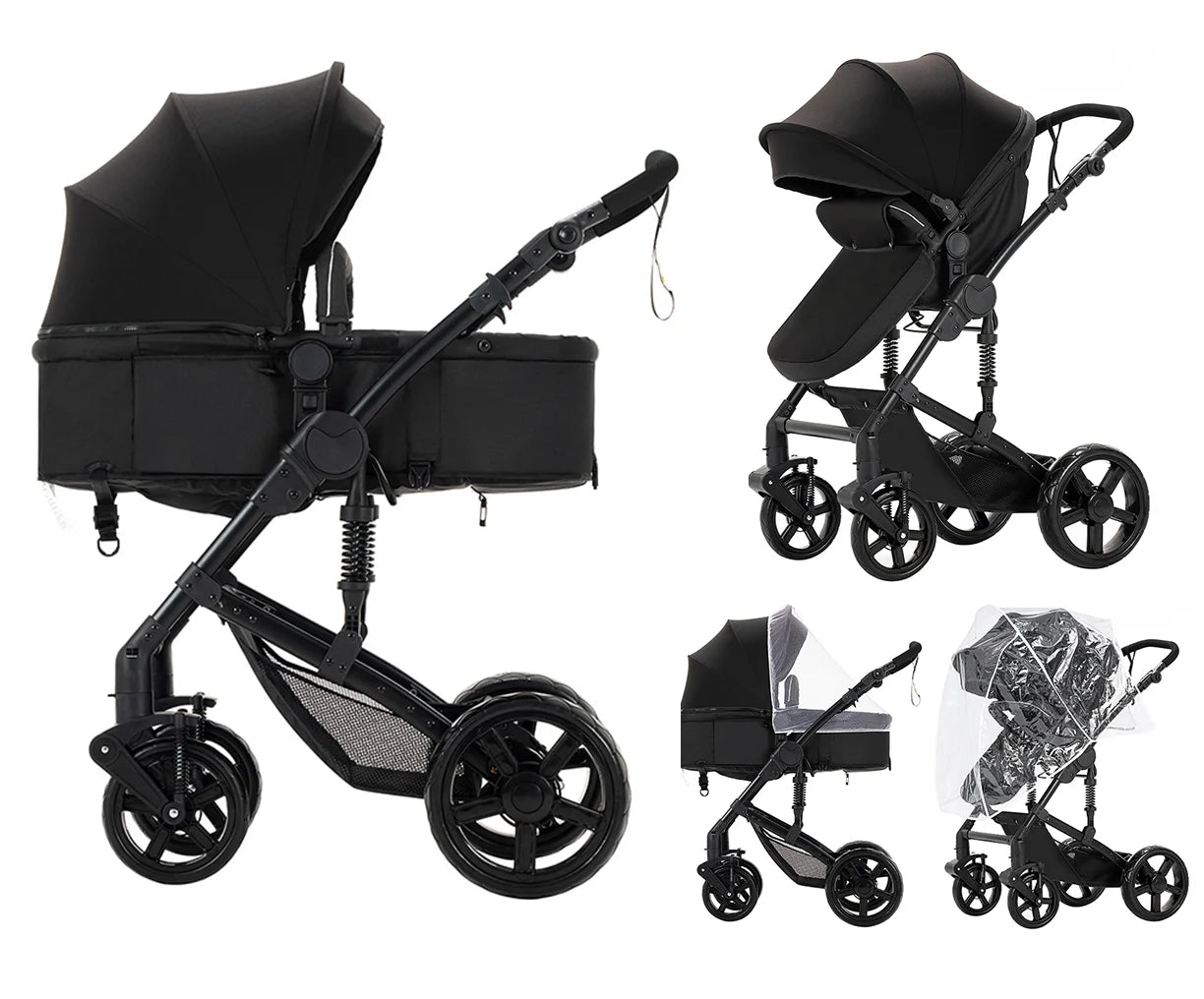 Selene Maison 3-in-1 Pram System — Ultra-Light, Newborn Elegance