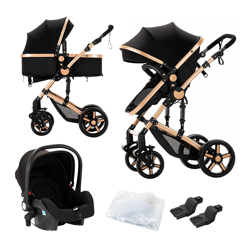 Selene Maison 3-in-1 Pram System — Ultra-Light, Newborn Elegance
