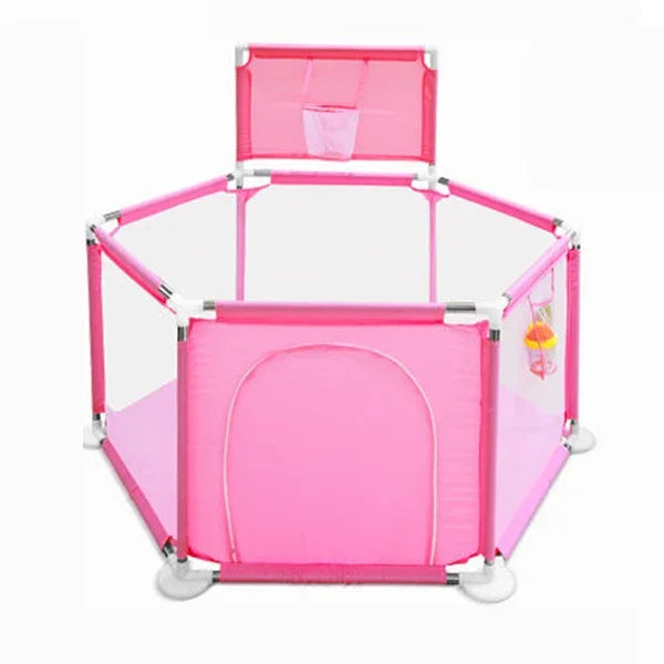 Hexagon Baby Playpen
A beautifully designed hexagon playpen crafted for safe, joyful play. Featuring a built-in basketball hoop for fun activities, this premium play space keeps your little one secure while encouraging movement and early development.