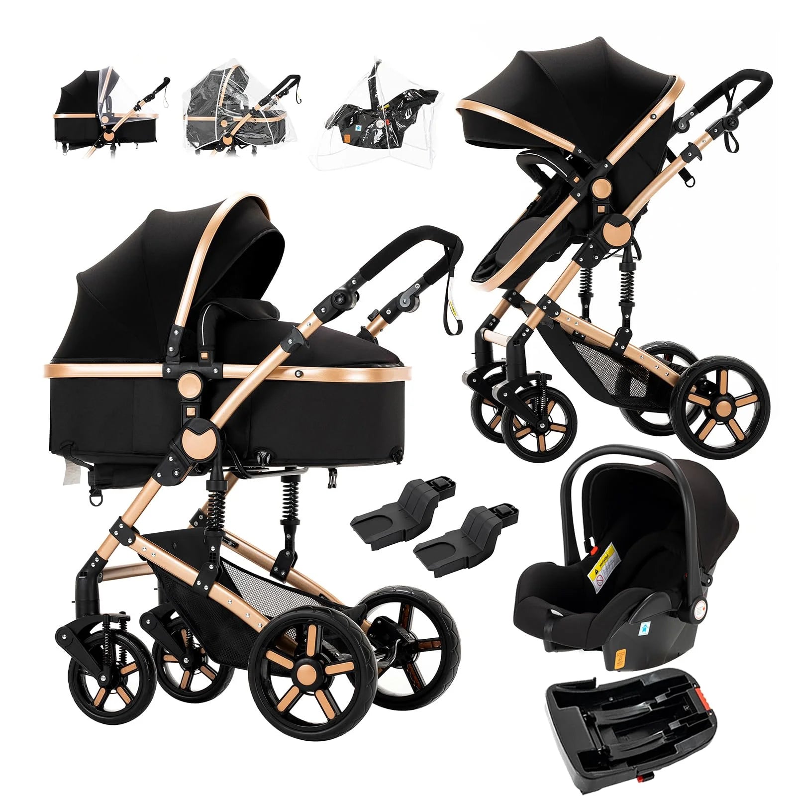 Selene Maison 3-in-1 Pram System — Ultra-Light, Newborn Elegance
