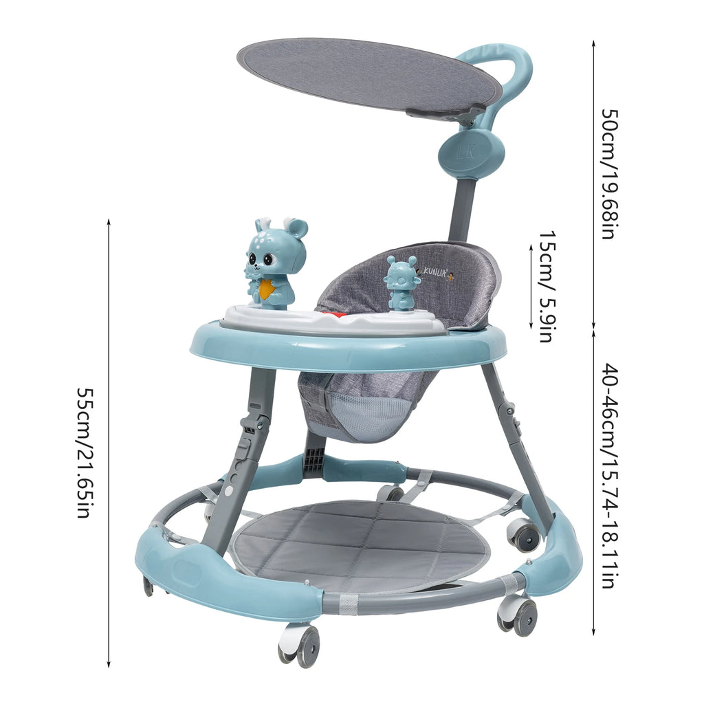 Selene Maison™ Foldable Baby Walker – Height-Adjustable & Safe for 6–18 Months