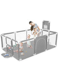 Selene Maison™ Extra-Large 71-Inch Baby Playpen – Breathable Design with Basketball Hoop