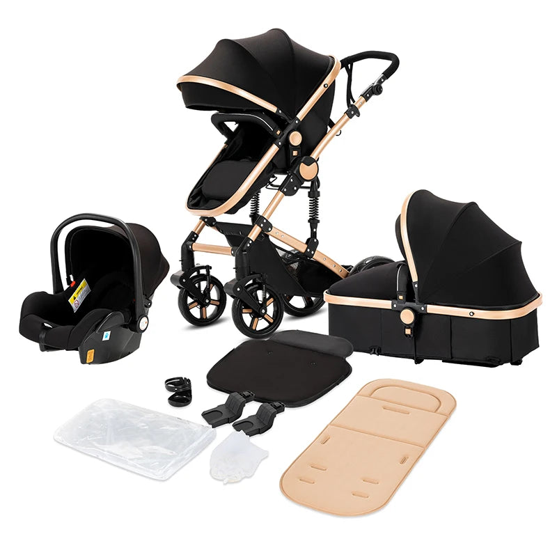 Selene Maison 3-in-1 Pram System — Ultra-Light, Newborn Elegance