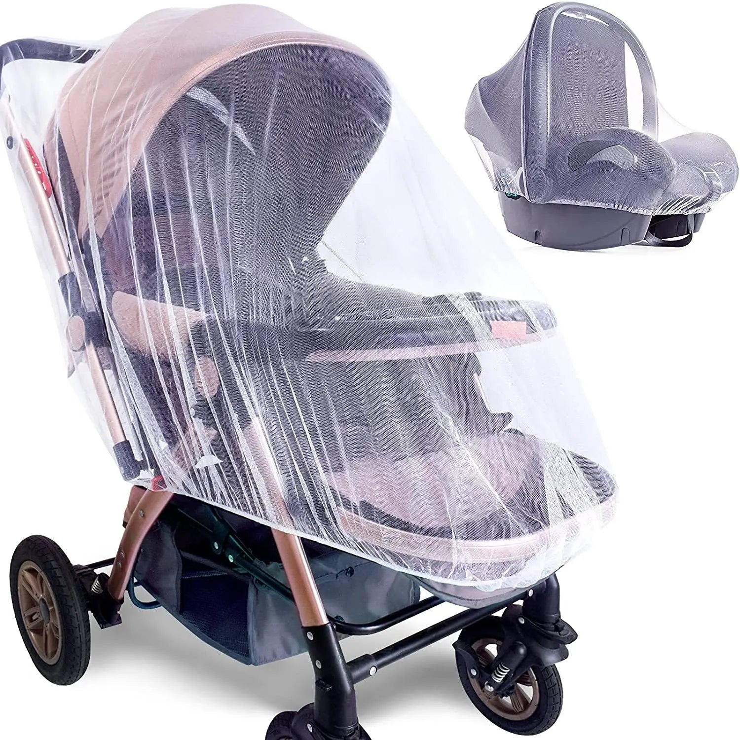 Selene Maison™ Full-Cover Baby Stroller Mosquito Net – Sunshade & Protection