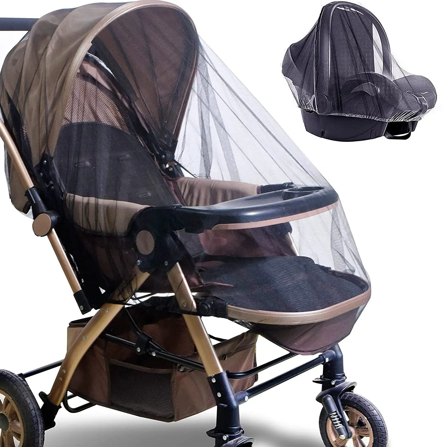 Selene Maison™ Full-Cover Baby Stroller Mosquito Net – Sunshade & Protection