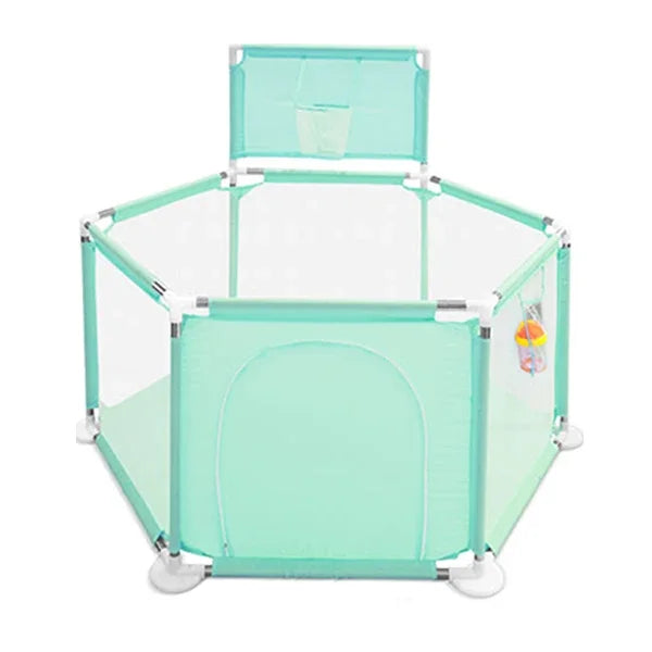 Hexagon Baby Playpen
A beautifully designed hexagon playpen crafted for safe, joyful play. Featuring a built-in basketball hoop for fun activities, this premium play space keeps your little one secure while encouraging movement and early development.