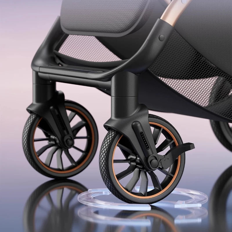 2025 Selene Maison™ High-View Stroller
A refined, lightweight stroller crafted for modern parents. Designed to sit or lie flat, it offers seamless comfort from newborn to toddler. With its two-way push/pull system, premium materials, and effortless foldab